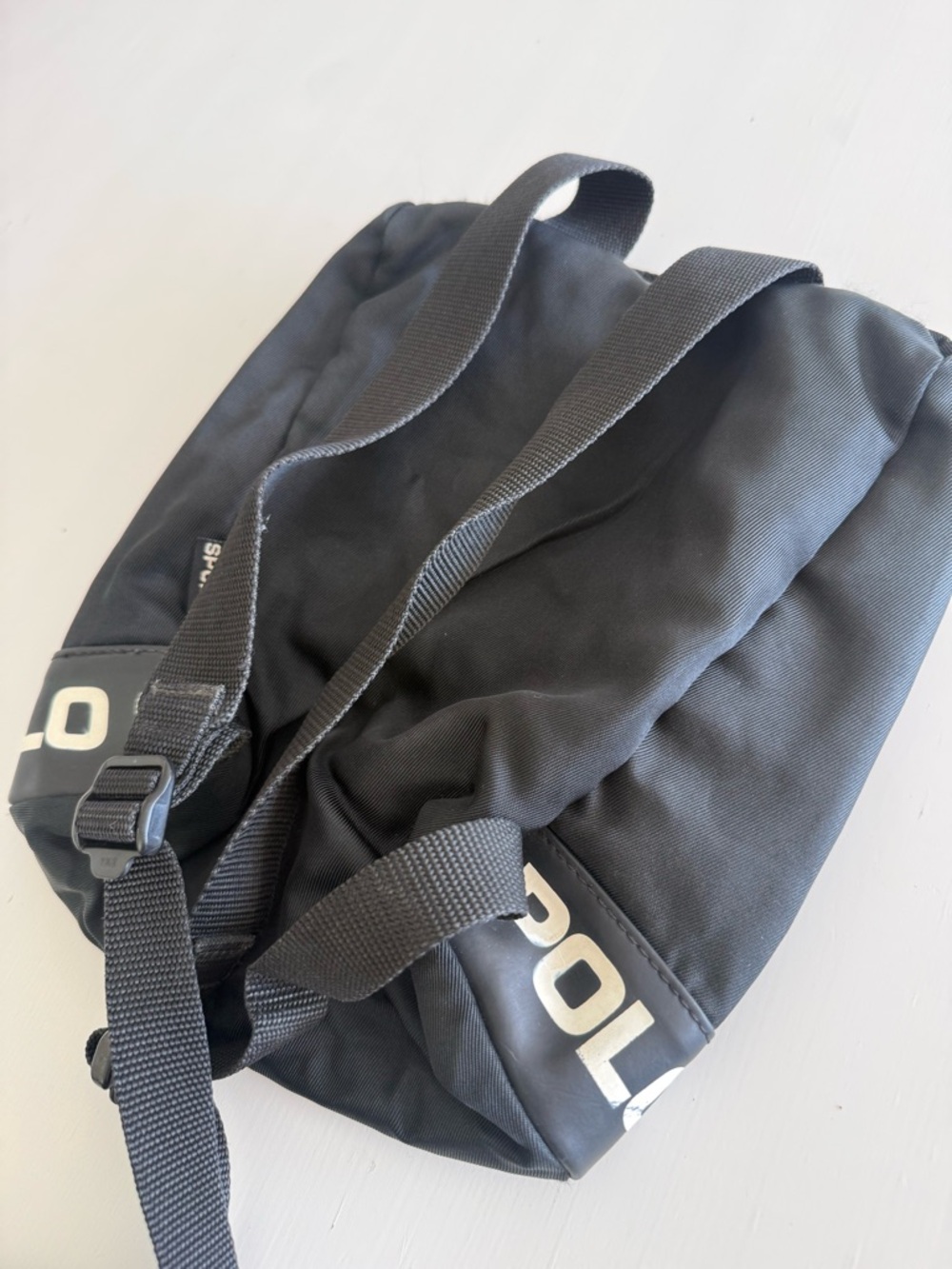 Vintage Polo Sport Ralph Lauren black nylon mini backpack Y2k 90s - Picture 3 of 10